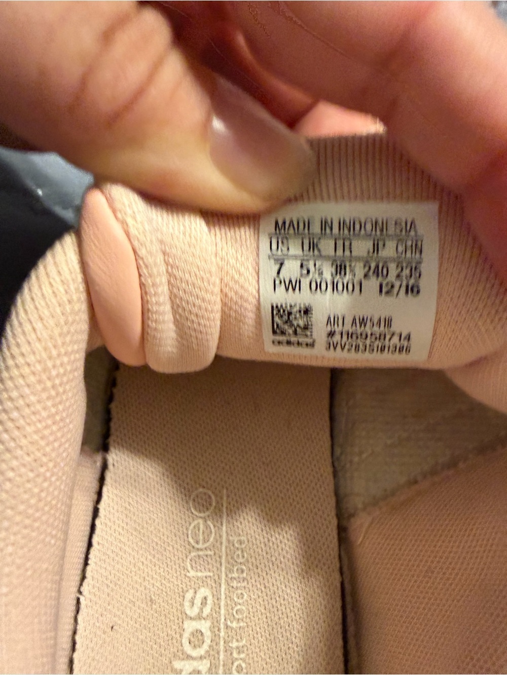 Adidas Neo Baseline Vapour Pink Sneakers 7 - Picture 13 of 13